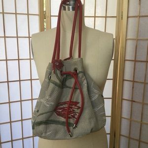 Rijksmuseum fabric tulip cinch handbag